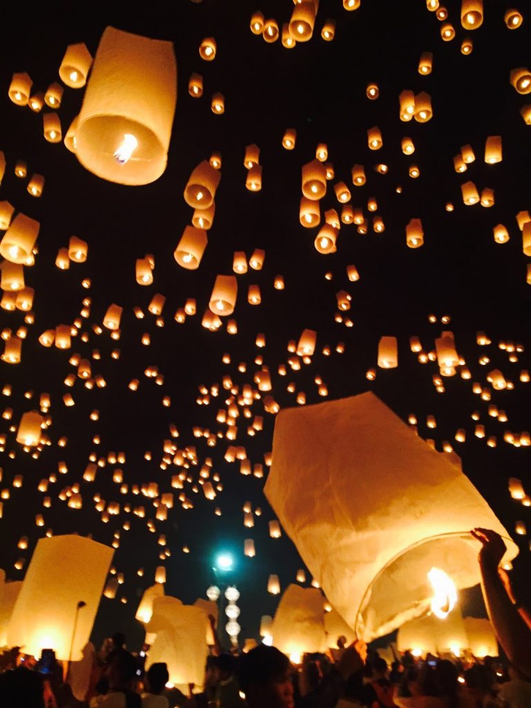 Yi Peng Lantern Festival in Chiang Mai, Thailand