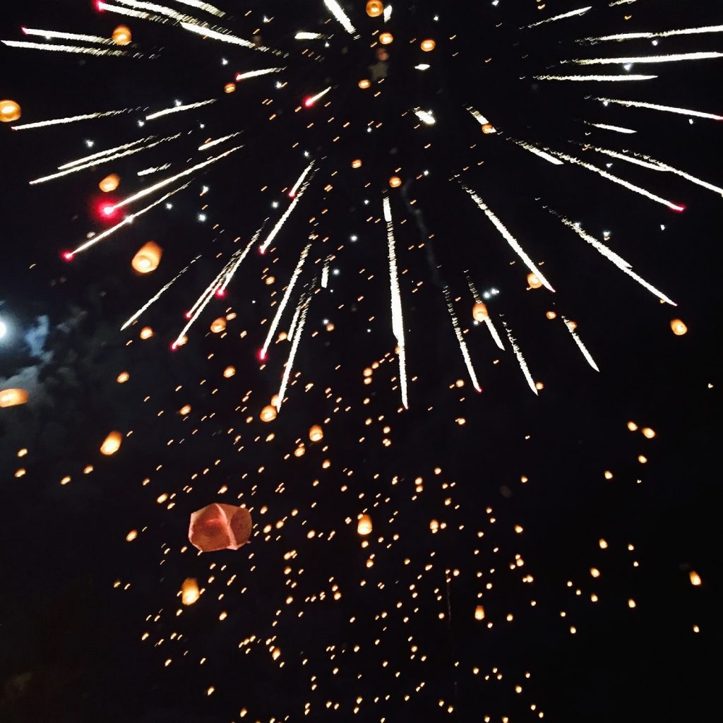 Fireforks for the Yee Peng Lantern Festival 2015