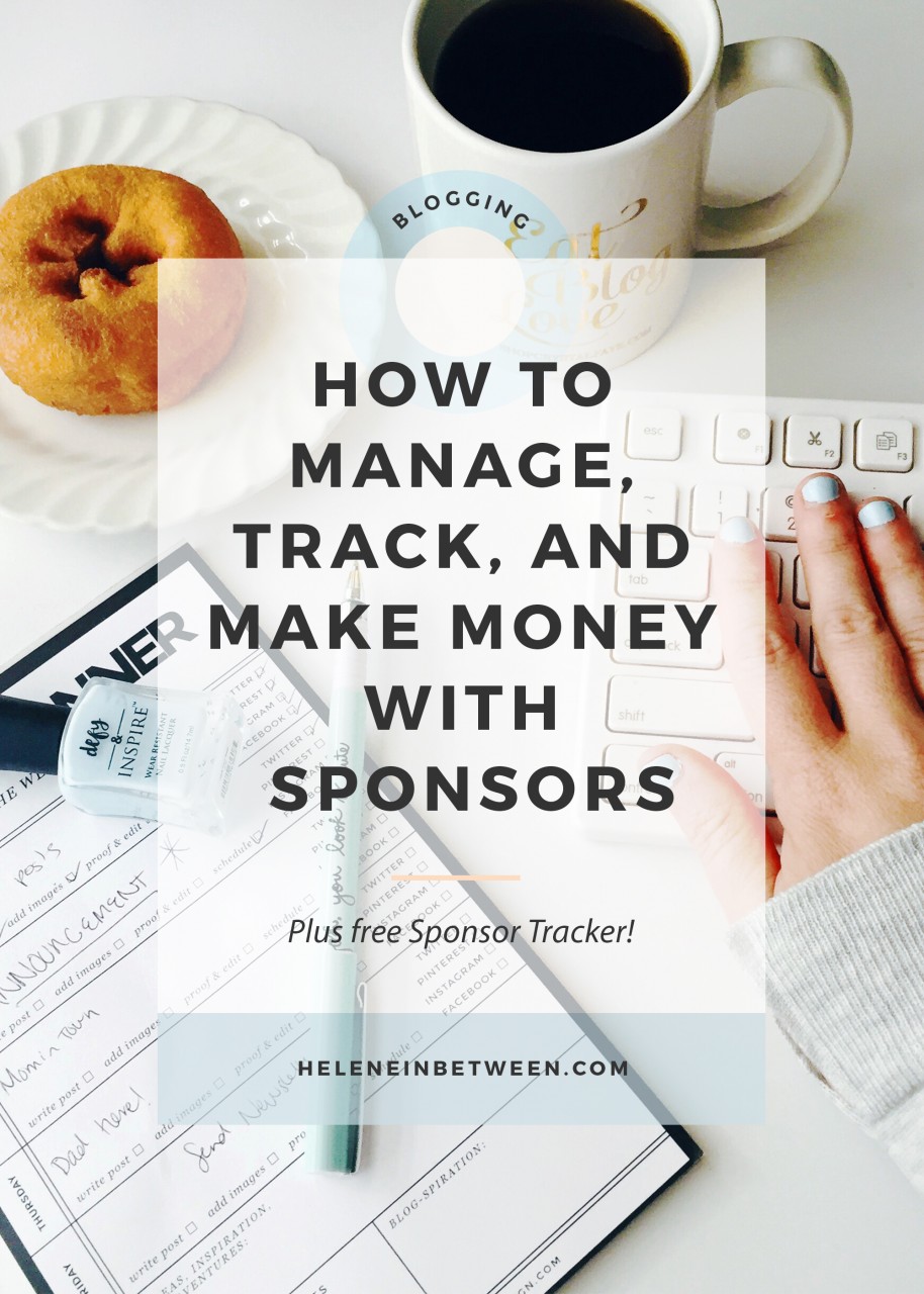 How to Manage, Trakc, and Make Money with Sponsors. + free sponsor tracker!