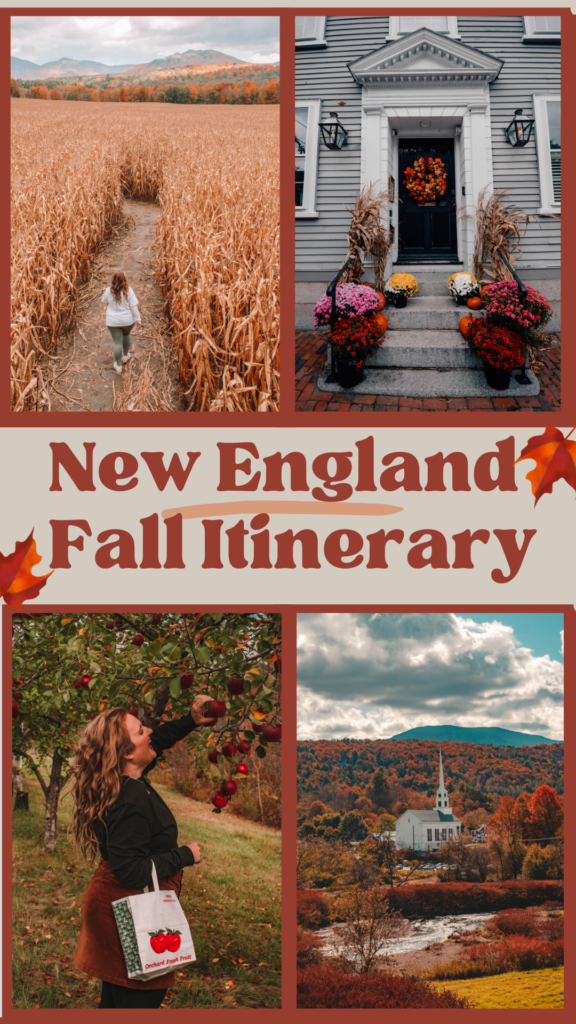 New England Fall Itinerary
