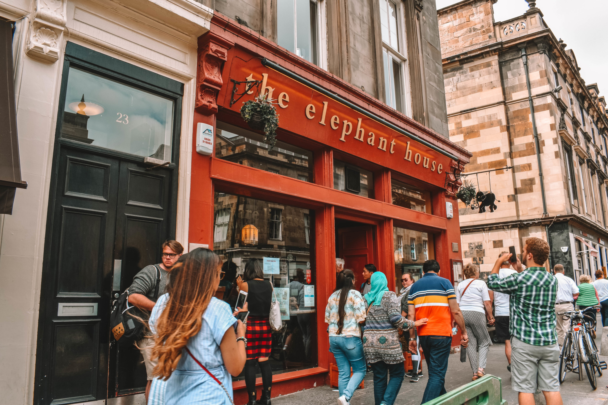Elephant House in Edinburgh, Scotland where JK Rowling wrote Harry Potter