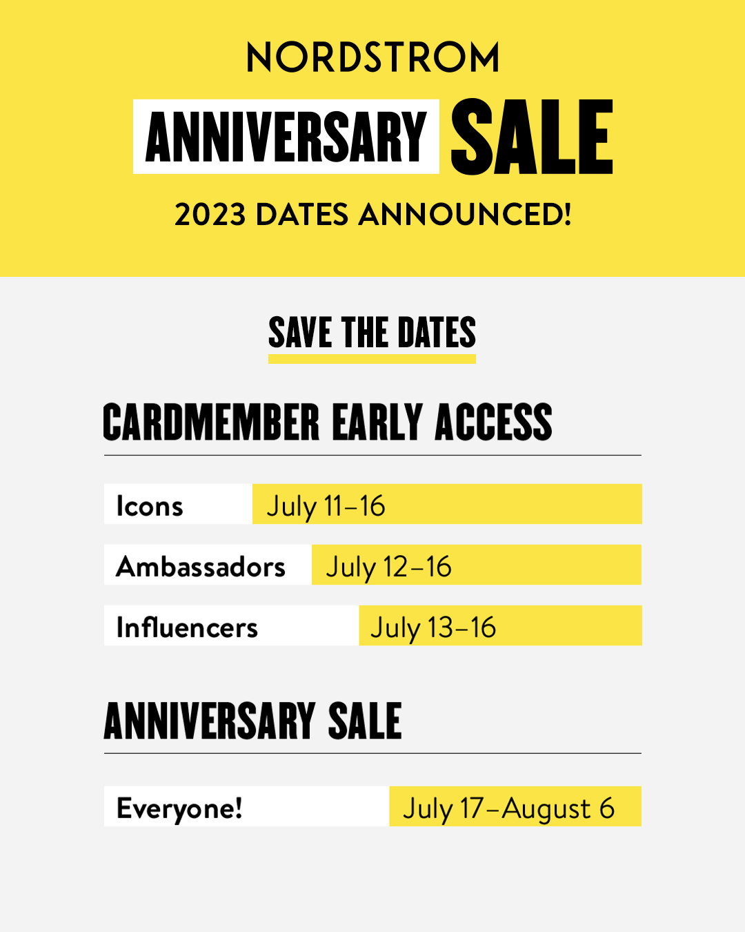 Nordstrom Anniversary Sale 2023 Dates and Guide to Everything You Need
